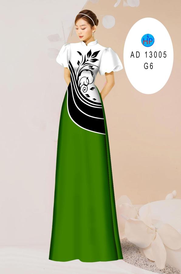 Vải Áo Dài Hoa In 3D AD 13005 1